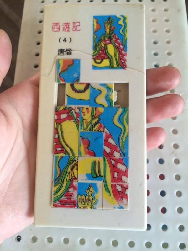 Classic sliding puzzle toy from childhood
